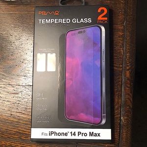Primo Tempered Glass Transparent Screen Protector Apple iPhone 14 Pro 2 Pack